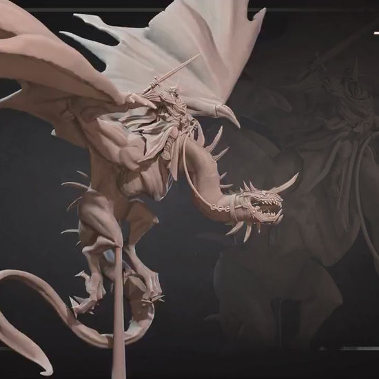 Mounted Witch King | Bite The Bullet | 35mm Scale | Resin Printed Tabletop RPG Miniature Figures | DND | 5E