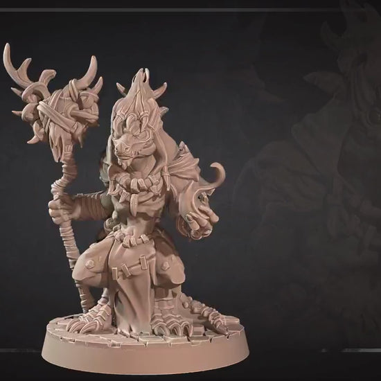 Kobold Warlock | Kobolds D&D | Bite The Bullet | 35mm Scale | Resin Printed Tabletop RPG Miniature Figures | DND | 5E