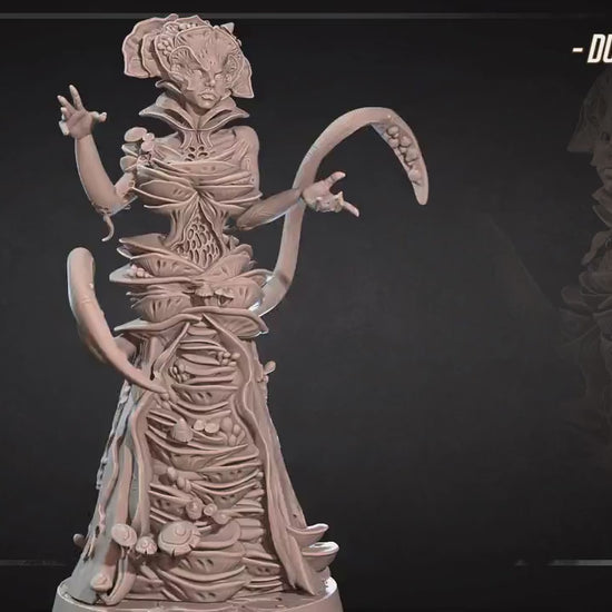 Zuggy Queen Of Fungi | NSFW Option | Bite The Bullet | 35mm Scale | Resin Printed Tabletop RPG Miniature Figures | DND | 5E