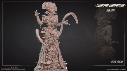 Zuggy Queen Of Fungi | NSFW Option | Bite The Bullet | 35mm Scale | Resin Printed Tabletop RPG Miniature Figures | DND | 5E