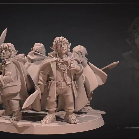 Halfling Explorer | Bite The Bullet | 35mm Scale | Resin Printed Tabletop RPG Miniature Figures | DND | 5E