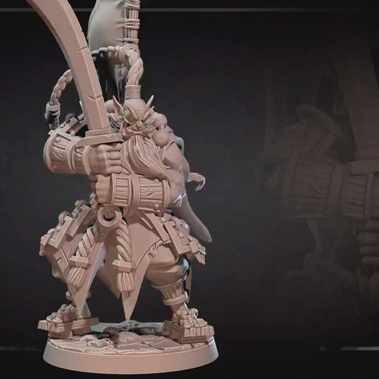 Orc Swordmaster | Bite The Bullet | 35mm Scale | Resin Printed Tabletop RPG Miniature Figures | DND | 5E