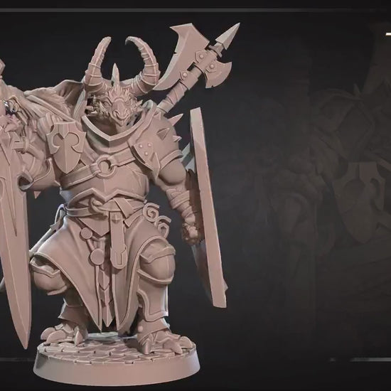 Dragonborn Fighter | Bite The Bullet | 35mm Scale | Resin Printed Tabletop RPG Miniature Figures | DND | 5E