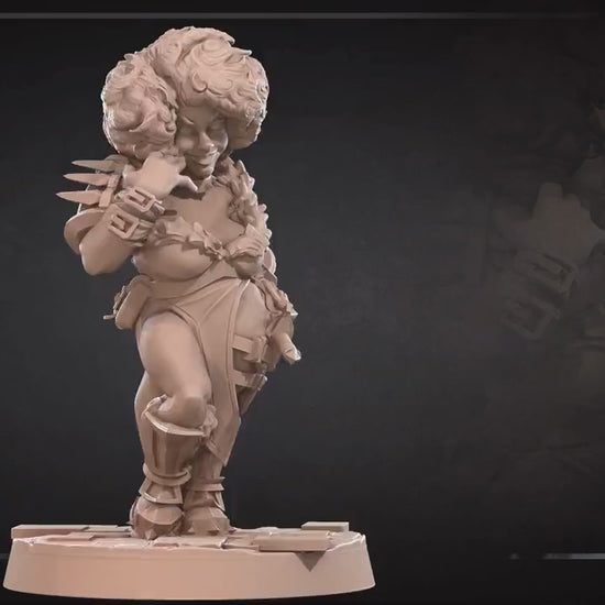 Dwarf Rogue | NSFW Option | Bite The Bullet | 35mm Scale | Resin Printed Tabletop RPG Miniature Figures | DND | 5E