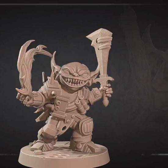 Space Goblin Witchwarper | Bullet Galaxy | Bite The Bullet | 35mm Scale | Resin Printed Tabletop RPG Miniature Figures | DND | 5E