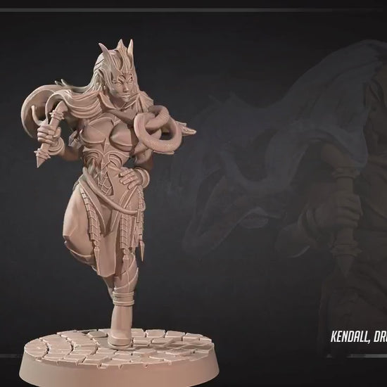 Drow Mistress | Dungeon Underdark | Bite The Bullet | 35mm Scale | Resin Printed Tabletop RPG Miniature Figures | DND | 5E