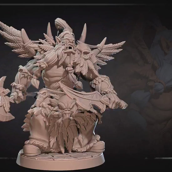 Orc Druid | Bite The Bullet | 35mm Scale | Resin Printed Tabletop RPG Miniature Figures | DND | 5E