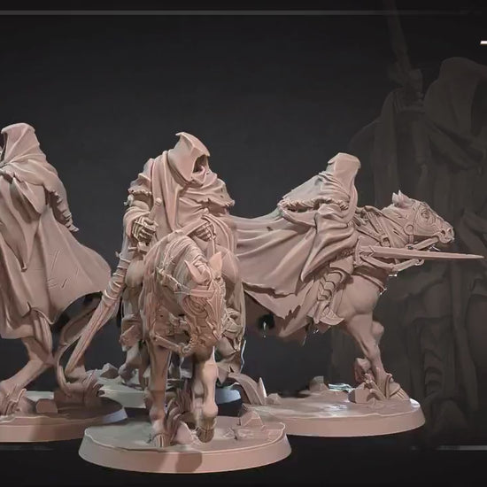 Dark Riders Set | Bite The Bullet | 35mm Scale | Resin Printed Tabletop RPG Miniature Figures | DND | 5E