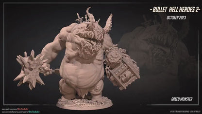 Greed | Bite The Bullet | 35mm Scale | Resin Printed Tabletop RPG Miniature Figures | DND | 5E