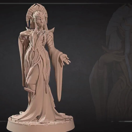 Drow Matron | Dungeon Underdark | Bite The Bullet | 35mm Scale | Resin Printed Tabletop RPG Miniature Figures | DND | 5E