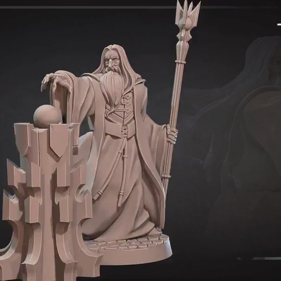 Dark Wizard | Bite The Bullet | 35mm Scale | Resin Printed Tabletop RPG Miniature Figures | DND | 5E