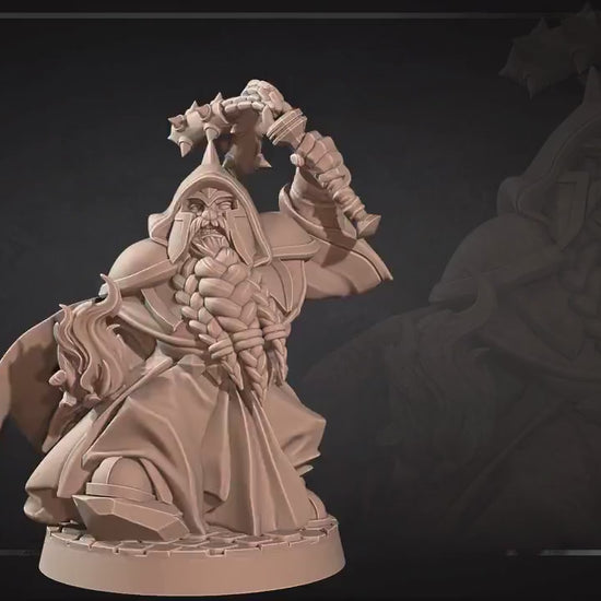 Duergar Cleric | Dungeon Underdark | Bite The Bullet | 35mm Scale | Resin Printed Tabletop RPG Miniature Figures | DND | 5E