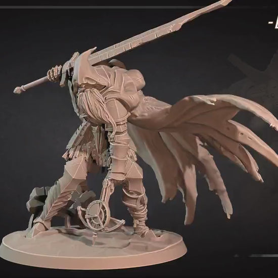 Gabriel The Slave Knight | Bite The Bullet | 35mm Scale | Resin Printed Tabletop RPG Miniature Figures | DND | 5E