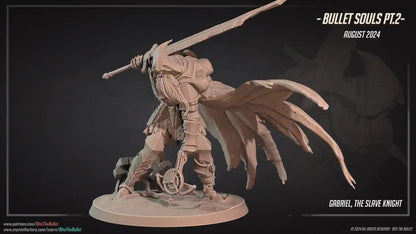 Gabriel The Slave Knight | Bite The Bullet | 35mm Scale | Resin Printed Tabletop RPG Miniature Figures | DND | 5E