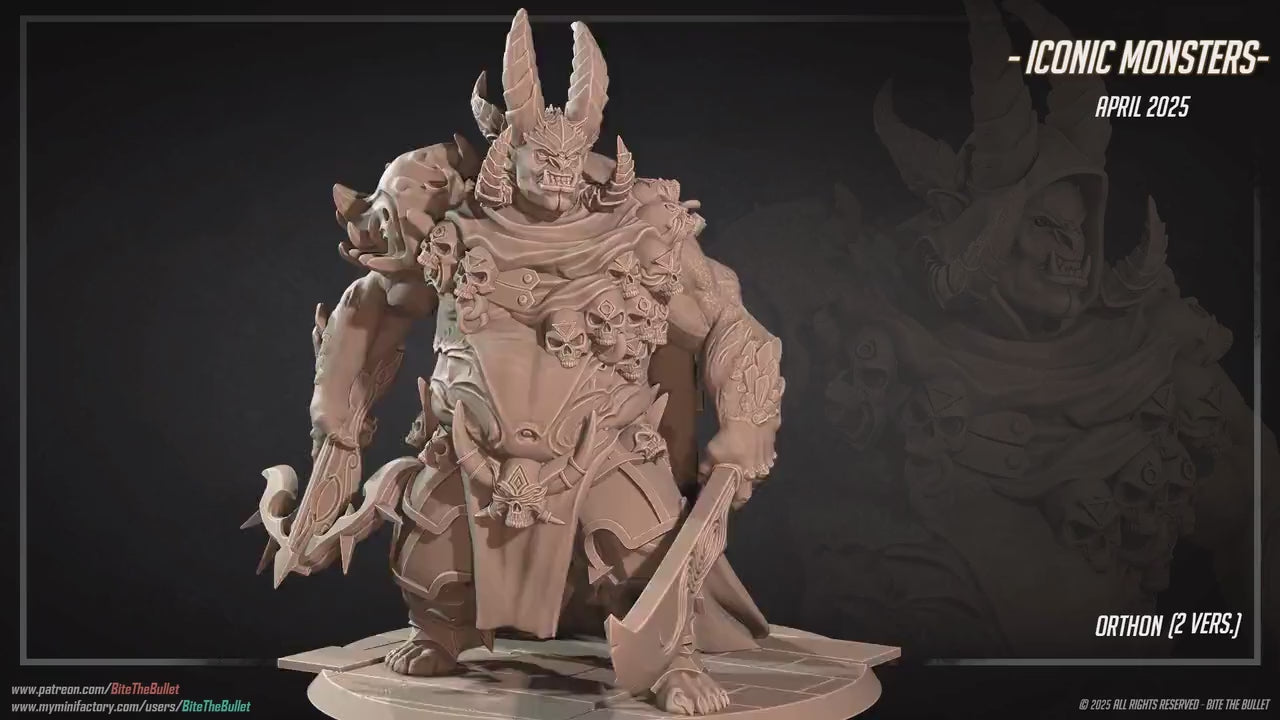 Orthon | Iconic Monsters | Bite The Bullet | 35mm Scale | Resin Printed Tabletop RPG Miniature Figures | DND | 5E