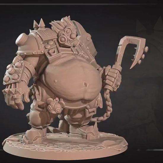 Junkhog Clown | Horror Circus | Bite The Bullet | 35mm Scale | Resin Printed Tabletop RPG Miniature Figures | DND | 5E