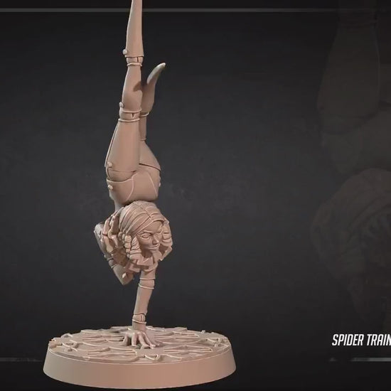 Spider Trainer Contortionist | Horror Circus | Bite The Bullet | 35mm Scale | Resin Printed Tabletop RPG Miniature Figures | DND | 5E
